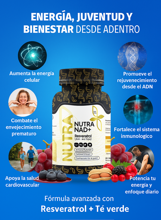 NUTRA NAD+ Resveratrol con Té verde